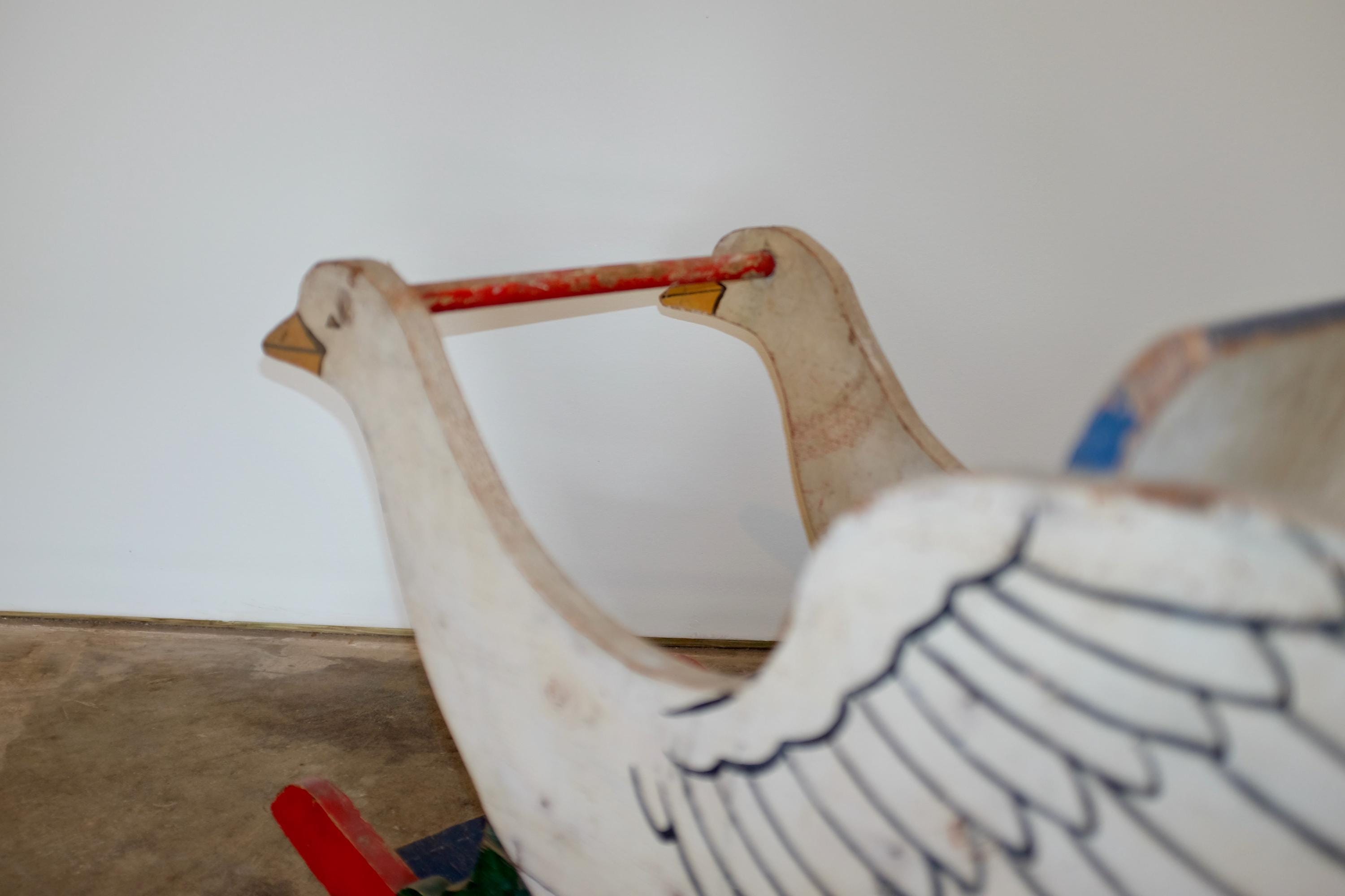 Antique Wood Goose Child's Rocker - Etsy