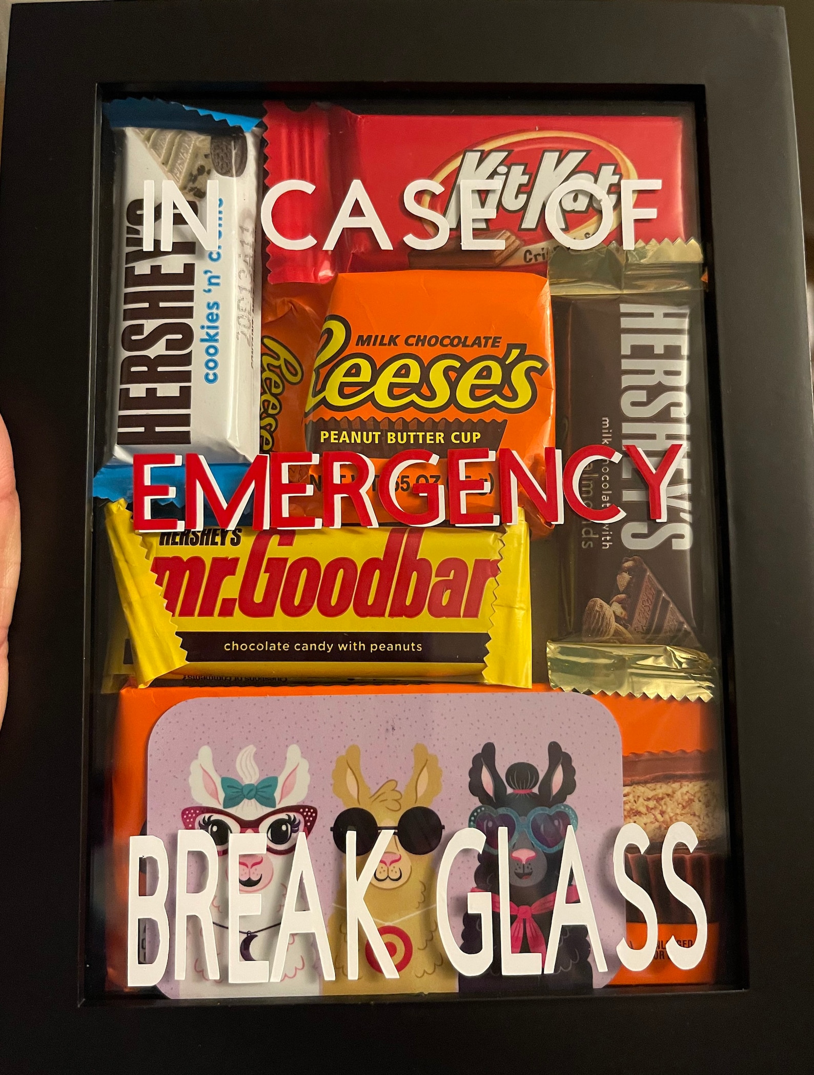 In Case of Emergency Break Glass Custom Shadow Boxes Gifts Etsy