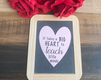 Teacher Chalkboard Appreciation Gift | Teacher's Week Gift