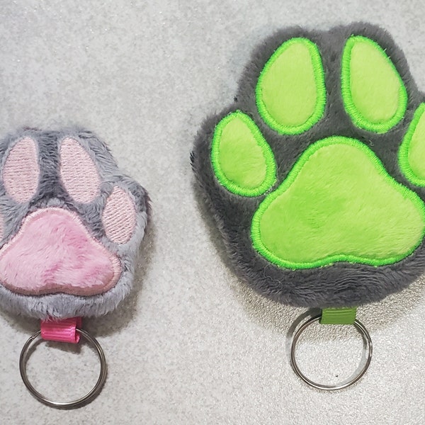 Custom Paw Plushie Keychain