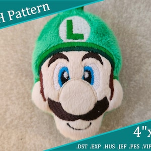 Luigi Inspired Plushie Charm ITH Digital Pattern