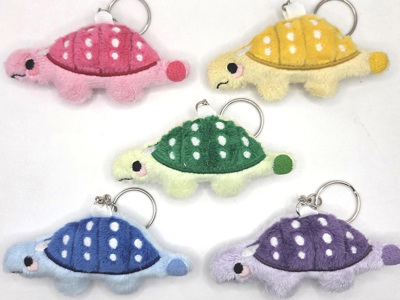 Chibi Dinosaur Plushie Keychain ~ Ankylosaurus - Brachiosaurus- Stegosaurus - Triceratops - Tyrannosaurus Rex ~ Ankylosaurus