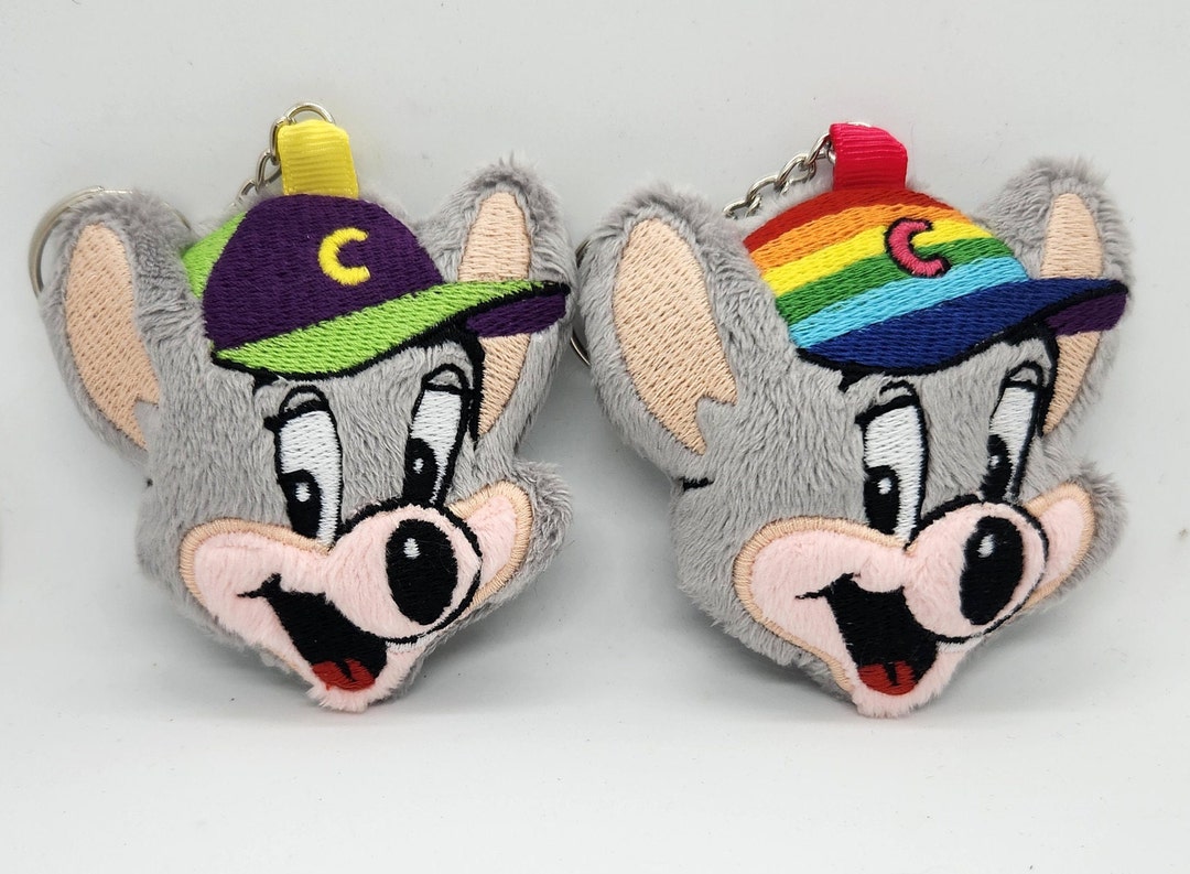 Chuck E Cheese Inspired Plushie Keychain - Etsy