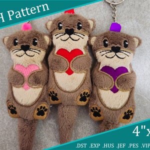 Otter Charm ITH Digital Pattern