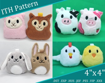 Squishbean Spring Collection Charm Keychain ITH Digital Patterns