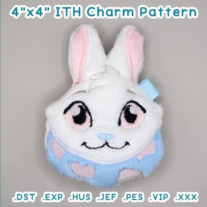Cybunny-inspirerad plyschberlock ITH-broderimönster