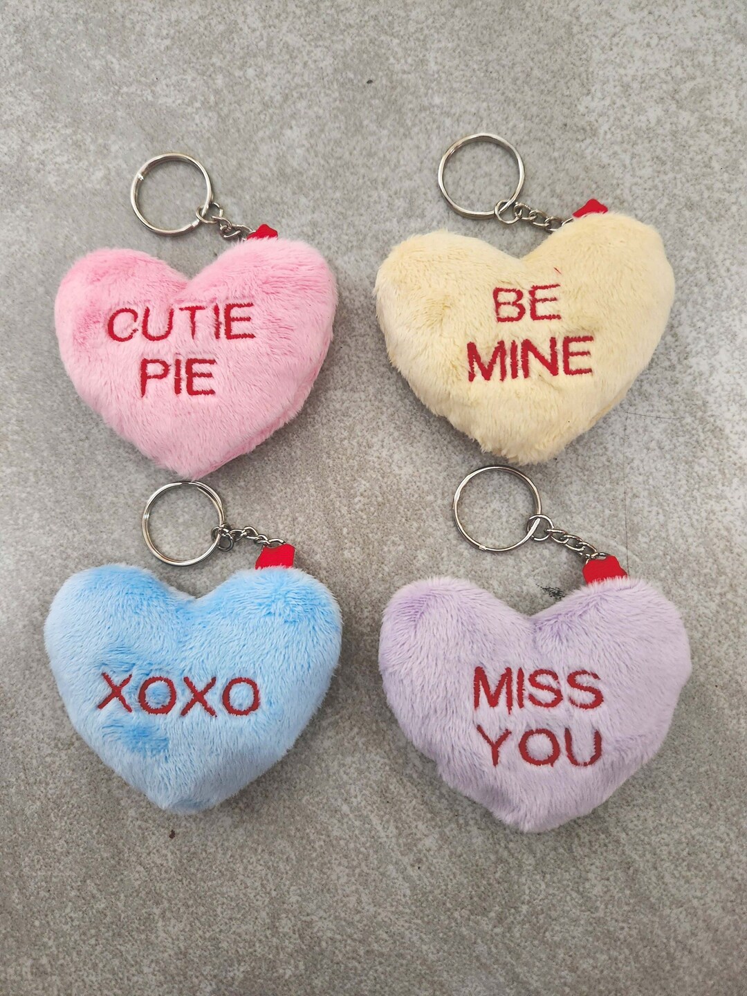 Conversation Heart Plushie Charm Etsy