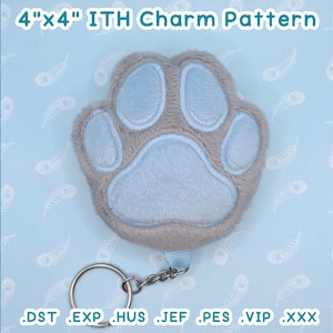 Patrón de bordado Paw ITH