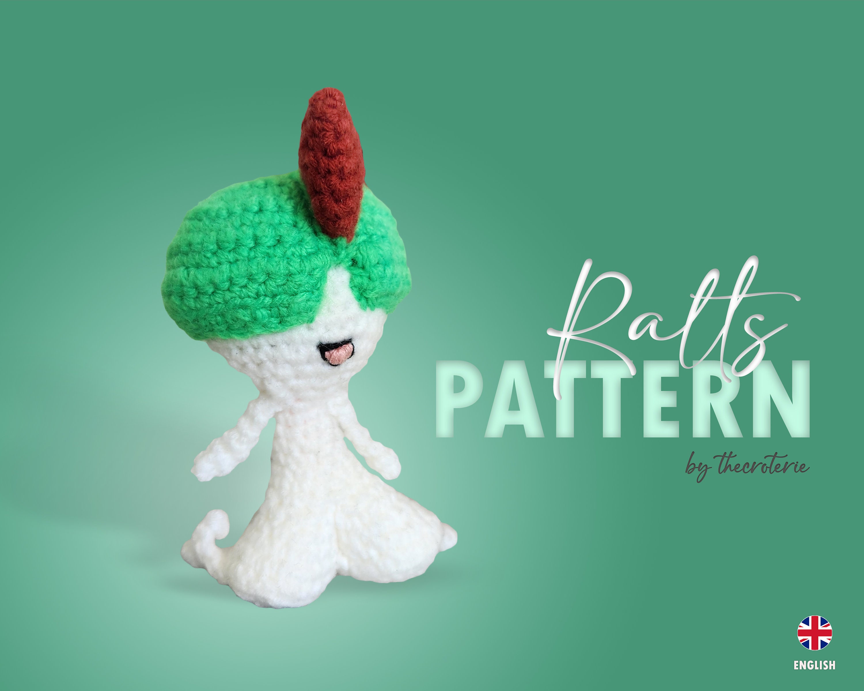 ラルトス ポケモン かぎ針編みパターン - Etsy 日本