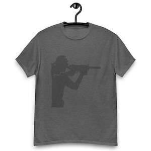 Armed Forces Tribute T-Shirt – Military Silhouette Rifleman Shirt – Tactical Patriotic Graphic Tee