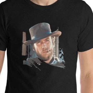 Clint Eastwood Cowboy T-Shirt – Spaghetti Western Graphic Tee – The Good The Bad and The Ugly Fan Shirt