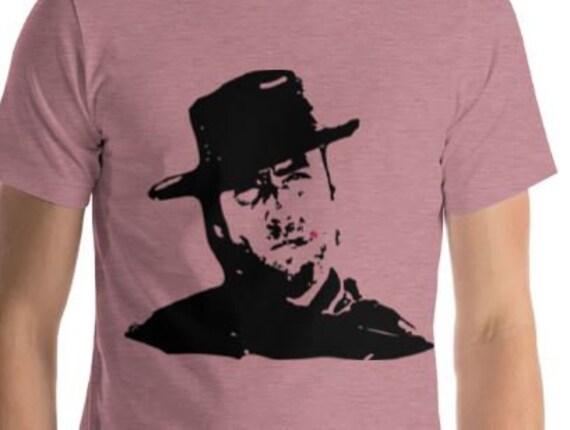 Clint Eastwood Silhouette T-Shirt – The Good The Bad and The Ugly Western Tee – Vintage Cowboy Movie Graphic Shirt