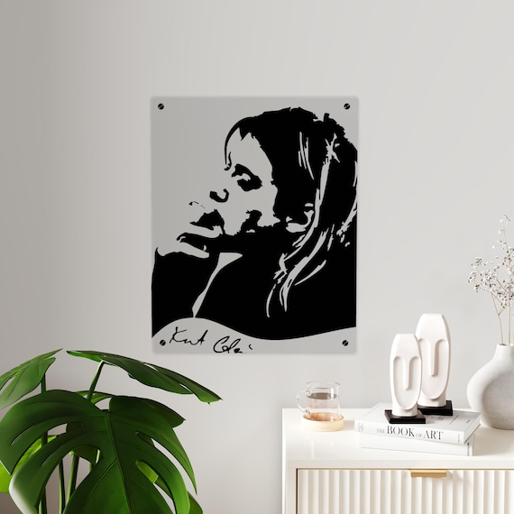 Nirvana - Kurt Cobain acrylic wall art stencil