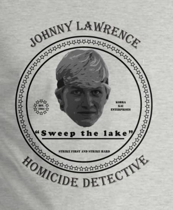 Johnny lawrence karate kid "sweep the lake" detective agency