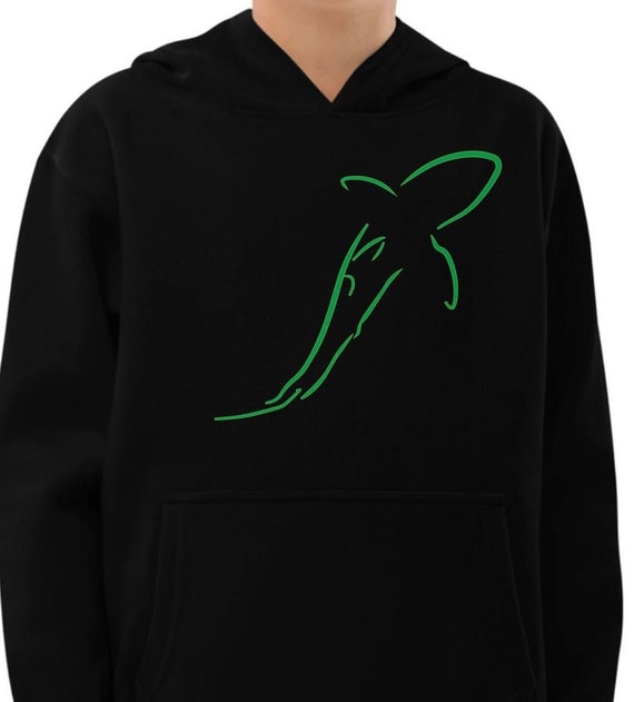 Shark outline (Green or blue) sweatshirt for boys/girls