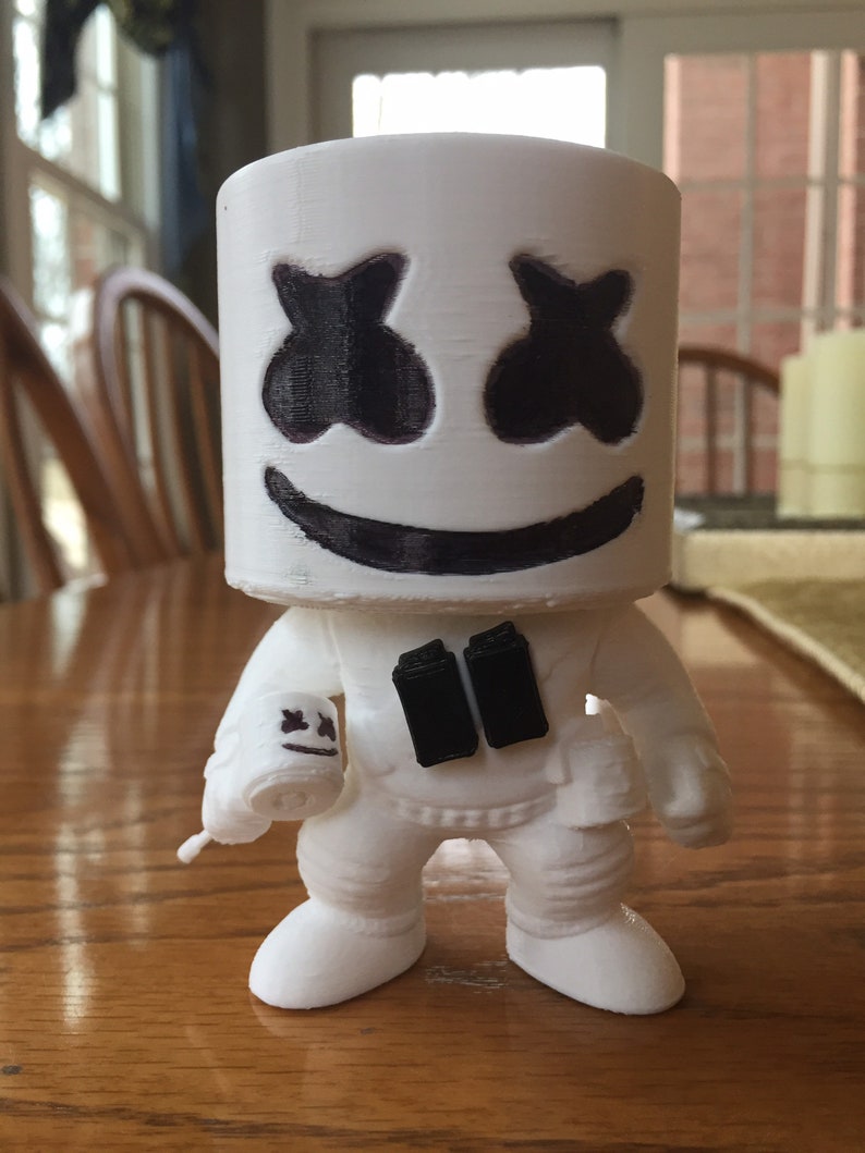 DJ Marshmello Figure Marshmello Mini Figure 4 Inch Figure Etsy