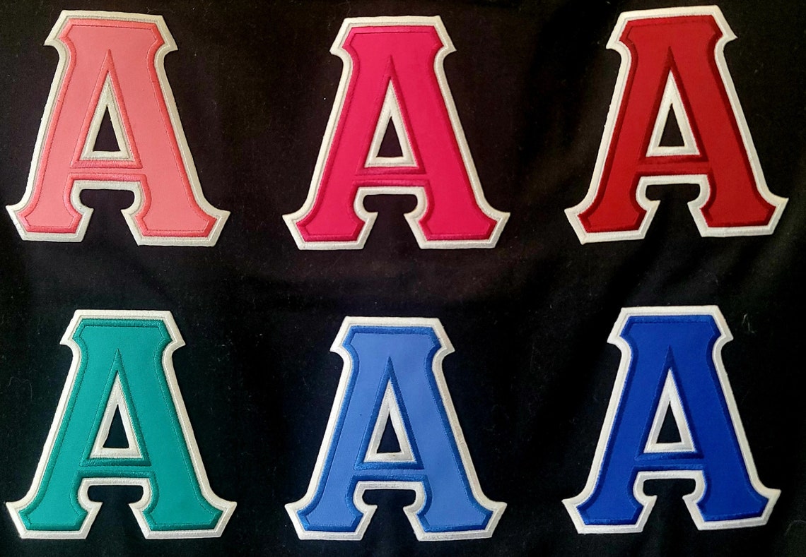 3 Inches Instant Iron on Greek Alphabet with White Outline - Etsy