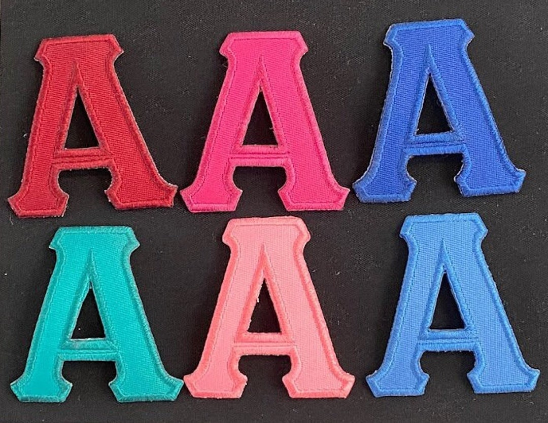 2 Inch Instant Ironon Greek Alphabet Letters solid for Fraternities
