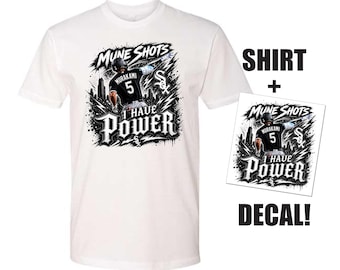 White Sox Munetaka "Mune Shots" Murakami "I HAVE POWER" Tribute Fan Art Graphic T-Shirt