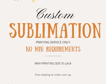 Impresiones de sublimación personalizadas