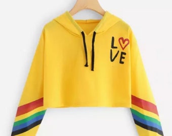 yellow hoodie fashion