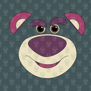 Toy Story Lotso Head SVG