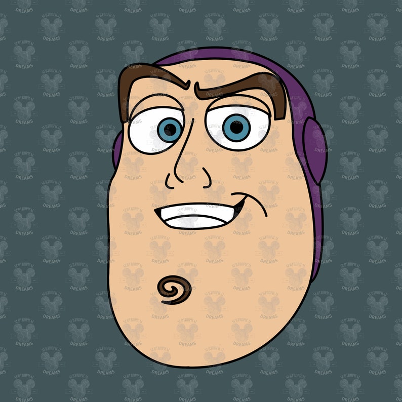Toy Story Buzz Lightyear Face SVG - Etsy