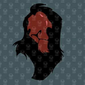 The Lion King Scar Face SVG - COLOR BLOCK