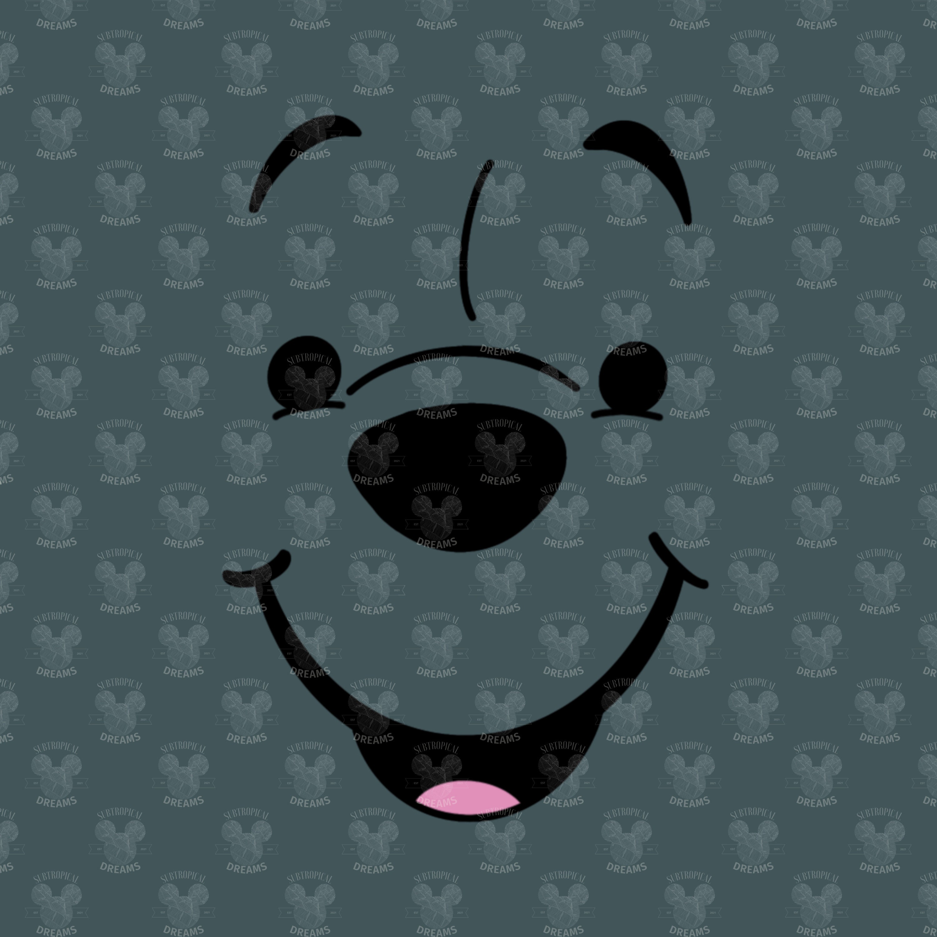 Winnie the Pooh Face SVG COMMERCIAL USE - Etsy Canada