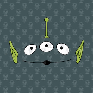 Toy Verhaal Alien Face SVG