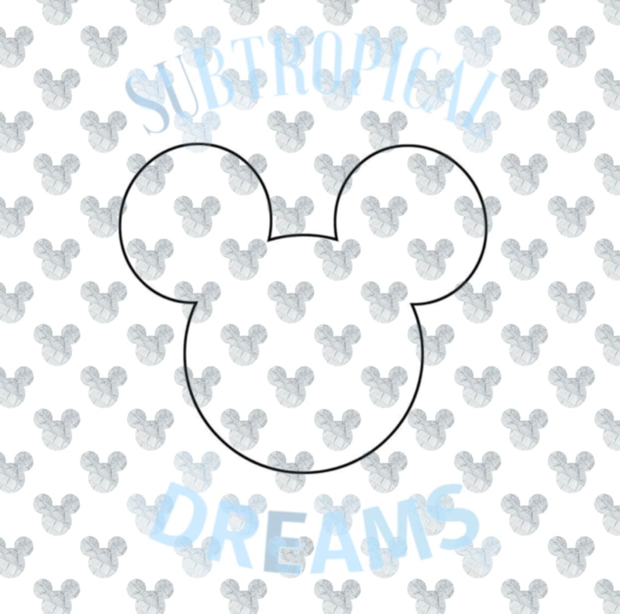 Mickey Mouse Outline SVG - Etsy