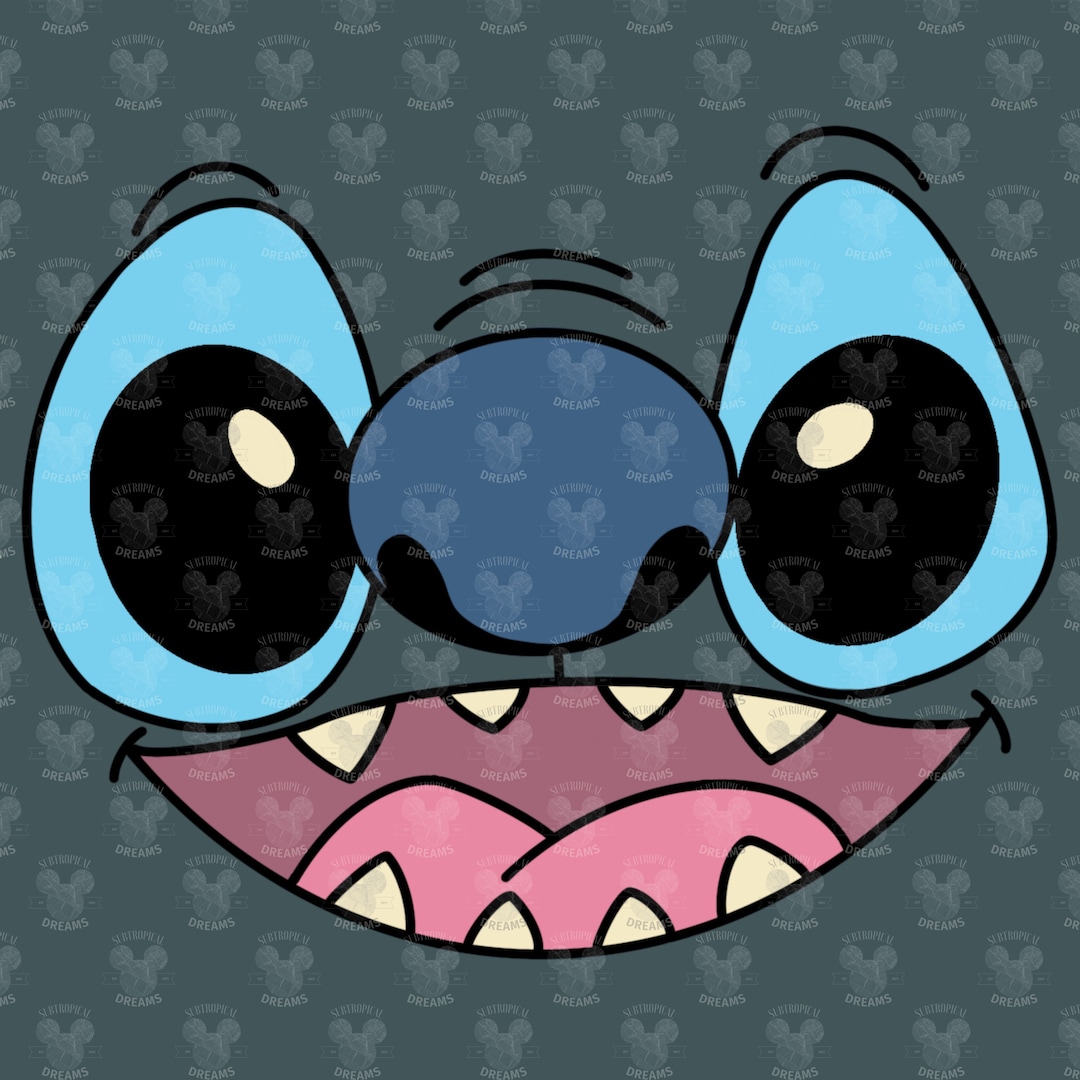Stitch Face SVG Etsy