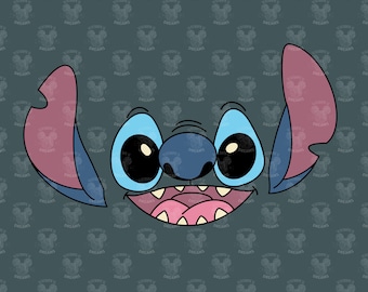 Stitch Face (With Ears) SVG