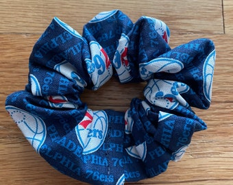 76ers Scrunchie, Sixers Hair Tie, Philly Seventy Sixers Hair Band, Philadelphia 76ers, Philadelphia Basketball Hair Accessories