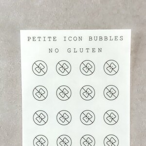Adesivi permanenti trasparenti opachi trasparenti Petite Icon Bubbles SENZA GLUTINE