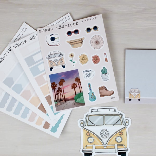WANDERLUST Collection - Travel Roadtrip Camper Collection or Individual items