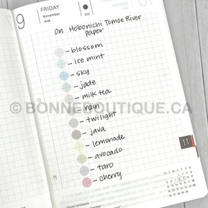 TRANSLUCENT MATTE DOTS - 6mm (.25") wide 12 colours available for Planner, Calendar, Journal - Mark or highlight! B126