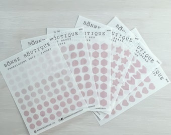 BONNE SHAPES - Translucent Stickers - Sakura Love Colour Sampler