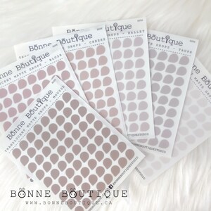 GOUTTES TRANSLUCENTES ou OPAQUES 6 couleurs neutres Drops Sticker premium transparent givré gouttes gouttes (tracer, marquer, rappeler, déco) B206