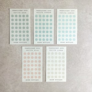 Fly like a Bird: doorzichtige, matte transparante stickers Petite Dots
