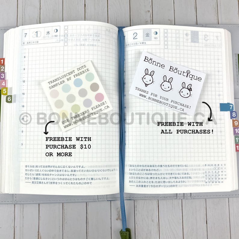 Mini Monthly Tabs Stickers Muted Pastel Color Palette Perforated for Easy & Guided Folding for Planner Notebook Journal ReFormated B20 image 9