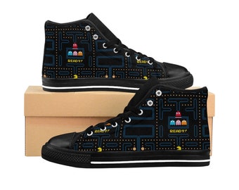 80s style high top sneakers