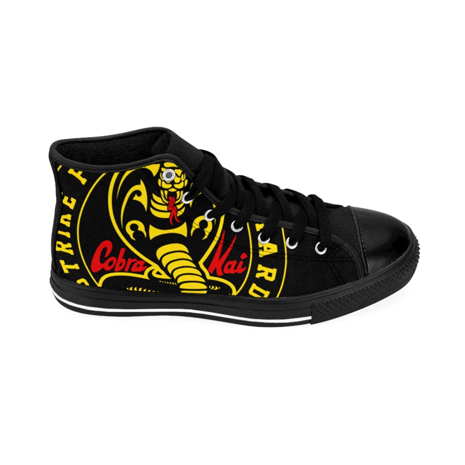 Cobra Kai Hightop Sneakers Etsy