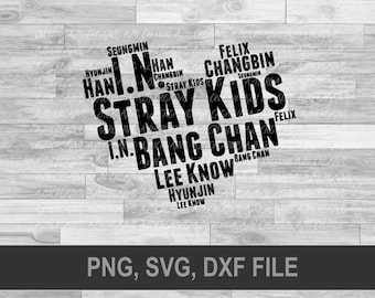 Stray Kids svg, kpop shirt svg, stray kids heart cluster name svg, kpop shirt, stray kids,