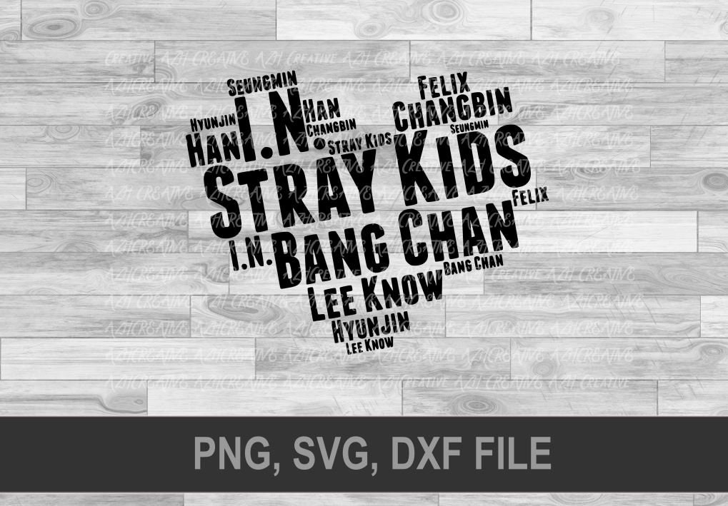 Stray Kids Svg, Kpop Shirt Svg, Stray Kids Heart Cluster Name Svg, Kpop ...