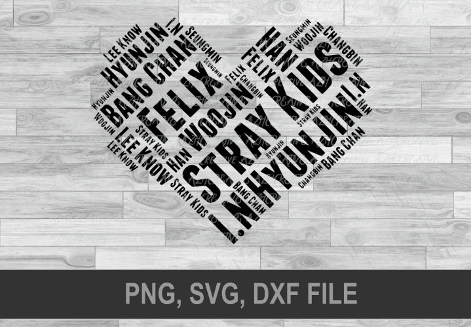 Stray Kids Svg Kpop Shirt Svg Stray Kids Heart Cluster Name - Etsy