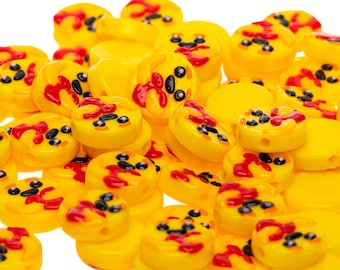 Emoji Collection Plastic Beads | Kandi Rave Bracelet Jewelry Supplies