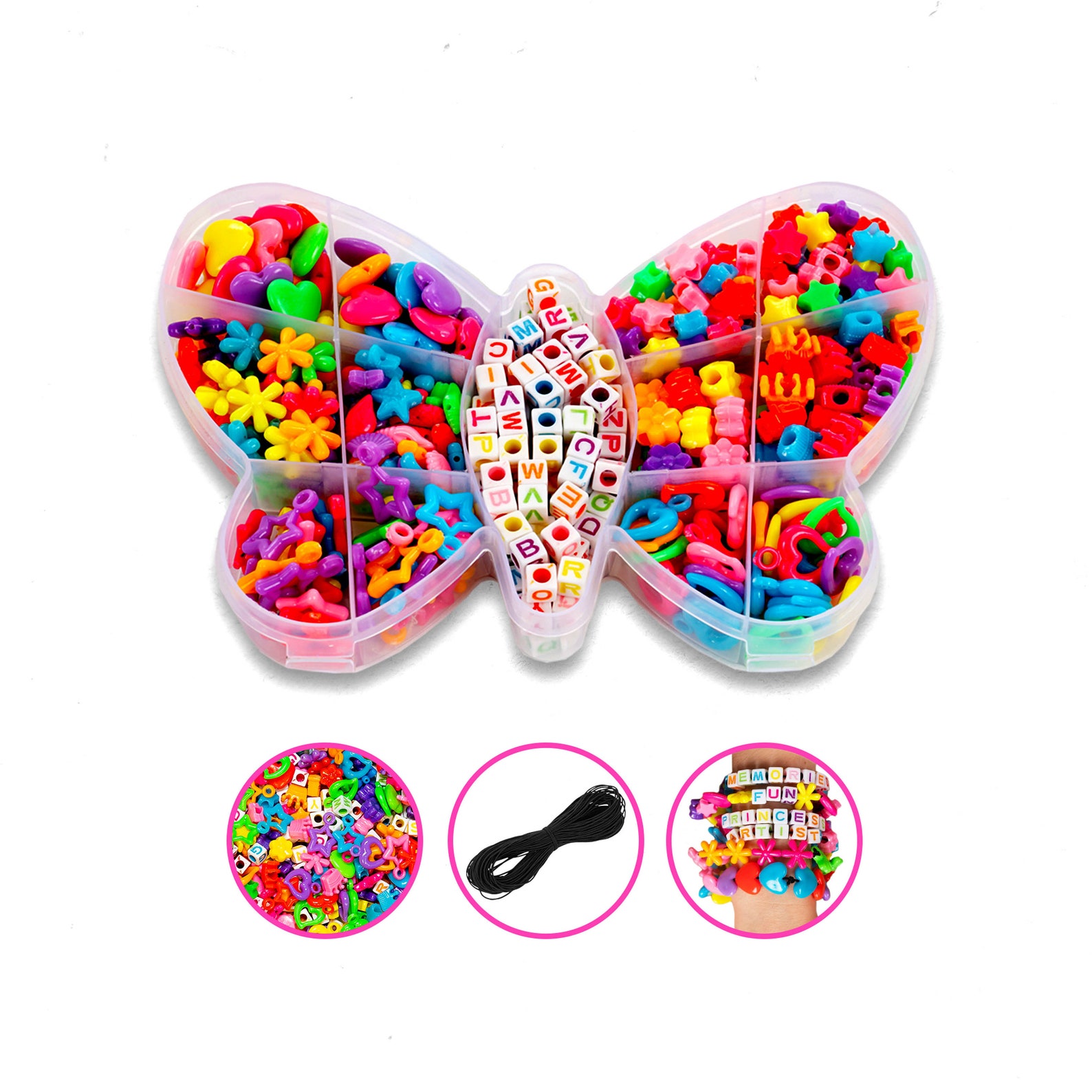 DIY Assorted Colorful Bracelet Bead Kit 400/box for Beading Etsy