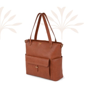 Gift Idea - Mommy bag - Robinson - Convertible Tote - Vegan Leather - Diaper Bag  - Travel/Weekender Bag - Ollie Compagnie