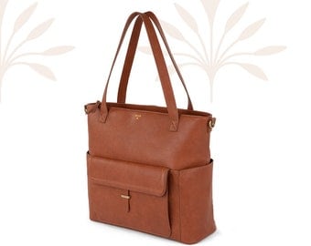 Gift Idea - Mommy bag - Robinson - Convertible Tote - Vegan Leather - Diaper Bag  - Travel/Weekender Bag - Ollie Compagnie